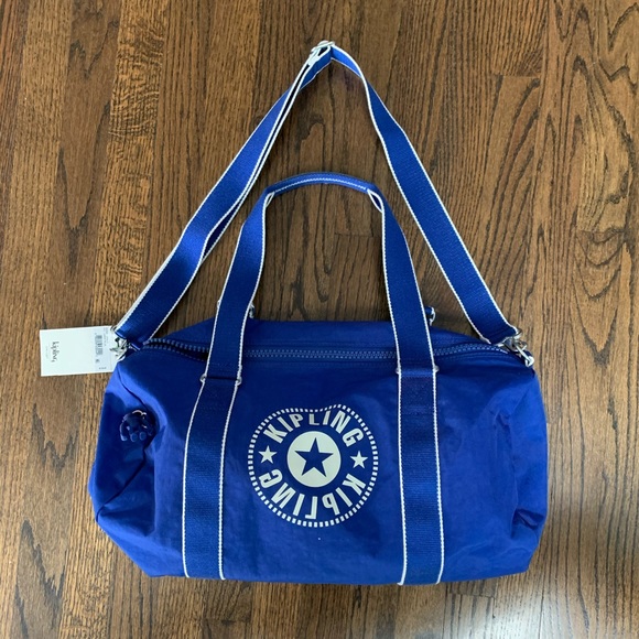 Brand New Kipling Onalo Duffle Bag Laser Blue - Picture 5 of 15